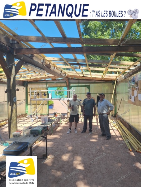 Rénovation majeure du local de pétanque : un travail exemplaire des bénévoles