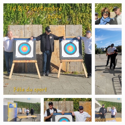 Tir à l'arc à la fête du sport